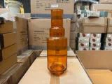 Layer vase 0 i ravfarvet glas fra Stences