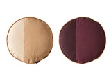 2 stk. PI puder fra OYOY - Aubergine/Fersken