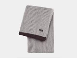 Sunday plaid fra LOUISE ROE - Bordeaux/Hvid