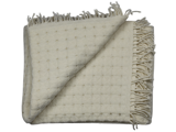 Silkeborg Uldspinderi, Emi 1, Plaid, Råhvid, 100% Extra Fine Merino Wool, B:130 x L:190cm