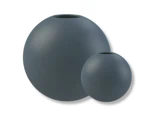 2 stk. Ball vaser i midnight blue keramik fra Cooee Design