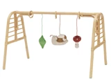 Mini Nana aktivitetslegegym med tilhørende legetøj i 100% Rattan og bomuld fra OYOY