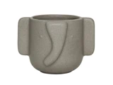 OYOY, Mini, Elefant, Urtepotte, Grå, 100% Stentøj, L:9.,5 x B:9 x H:9 cm