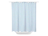 Blue Waves badeforhæng i hvid og blå polyester fra HomeJunkie