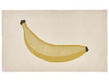 OYOY, Mini, Banana, Tuftet Tæppe, Råhvid, Gul, 80% Uld, 20% Bomuld, L:140 x B:80 x H:2 cm
