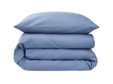 Sekan Studio, 2 Sæt, Percale, Sengesæt, Navy, 100% økologisk bomuld, B:140 x L:200 / B:60 x L:63 cm