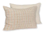 Rhythmic pude i beige, orange og sort 40% bomuld, 25% hør og 35% polyester fra Hübsch