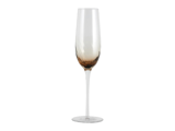 Nordal, GARO, Champagneglas, Klar, Brun, Glas, Pakke m. 4 stk., H:27,5 x Dia:7,7 cm