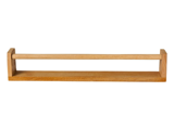 Ib Laursen, UNIKA, Hylde m/forkant + vendbar til hylde m/tværstang, Natur, Træ, H:11xL:60xDyb:9 cm