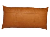 Lys cognac læder pude fra By Fogstrup - fri fragt