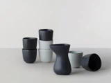 Ro Collection Small Jug no. 57, Lava stone (sort) - H14xW9xD10
