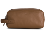 Ryder toilettaske i brun læder fra Markberg