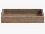 2 stk SAMOA bakker i ruskind gråbrun fra Nordal - 21x30 cm