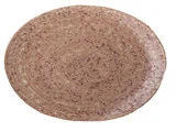 Bloomingville, Columbine, Serveringsfad, Brun, Stentøj, L: 26,5 x B: 19 cm
