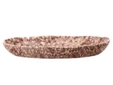 Bloomingville, Columbine, Serveringsfad, Brun, Stentøj, L: 26,5 x B: 19 cm