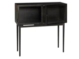Hübsch, Museum, Konsolbord, Sort, Egetræ, H:90 x B:35 x L:90 cm
