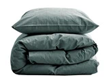Södahl Organic, Wave, Sengetøj, Teal, 100% Økologisk Bomuld, B:140 x L:200 cm