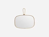 Meraki, Spejl med ramme, antik messing, spejl/messing, l: 30 w: 20