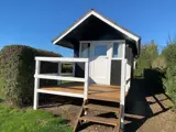 Miniferie i hytte på Løgballe Camping - natur og ro nær Vejle Fjord