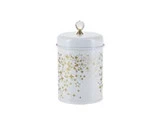 Bahne, lille opbevaringsdåse med stjerner, hvid/guld, h: 15 cm