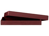 Stor bordeaux Theca box i 100% gedeskind fra AYTM - 32x23,5 cm