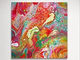HUNTING SANITY - KUNSTTRYK 100CM X 100CM - BYMALUE [T118] (normalpris kr. 650)