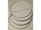 4 stk. Black Contour middagstallerkener fra Menu