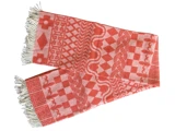 Silkeborg Uldspinderi, Teodor 1082, Plaid, Coral, Råhvid, 50% Alpaca, 50% Uld, B:130 x L:190 cm
