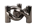 Cooee Design, Lykke Three, Lysestage, Dark Silver, Metal, L:18 × B:15 × H:10 cm