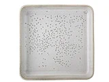 2 stk Thea Serveringsfade i Stentøj Natur fra Bloomingville - L: 25 x H: 5,5 x B: 25 cm