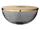 TOTA combined vase i sort/guld fra AYTM - Ø: 28 cm