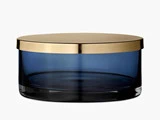 AYTM, Tota cylinder krukke m. låg, Navy, Rustfrit stål/Glas, Ø15,5XH7