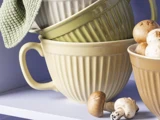 Ib Laursen, Mynte, Piskeskål, Straw, Stentøj, H:12 x B:18 x L:24 cm