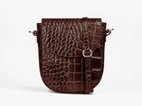 Ulla Croco Crossbody fra Treats - Brun