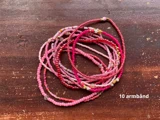 PINK  - 10 armbånd 