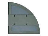 4 stk. UNITY spejle 1/4 cirkel fra AYTM - dusty green