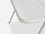 WOUD, RAY, havebord, pulverlakeret aluminium, hvid, L: 140 B: 85 H: 71 cm