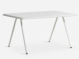 WOUD, RAY, havebord, pulverlakeret aluminium, hvid, L: 140 B: 85 H: 71 cm