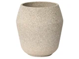 4 stk. Zaina urtepotter i taupe cement fra Lauvring - D:18 x H:19 cm