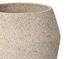 4 stk. Zaina urtepotter i taupe cement fra Lauvring - D:18 x H:19 cm