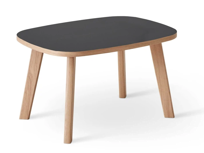 Hammel Furniture ONE sofabord 80x60 cm i sort laminat og eg