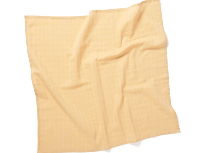 Kids Concept, Muslin, Stofble, Blå, Gul, Råhvid, 100% Økologisk bomuld, L:70 x B:70 cm
