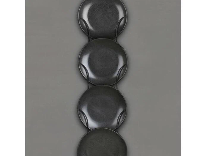 Villa Collection, Magasin/Tallerken holder, Sort, Metal, H:110 x B:23,5 cm