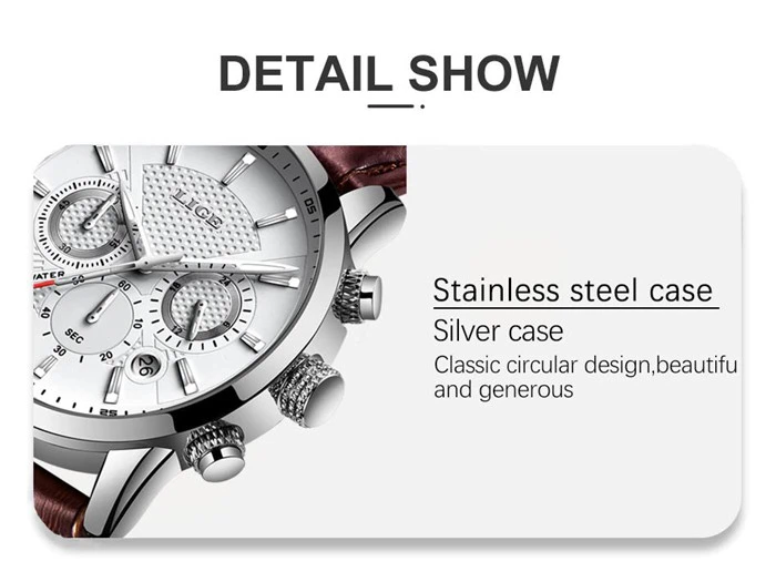 Design ur med læderrem