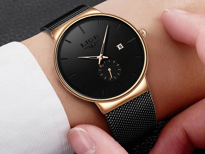 Design ur med stålrem