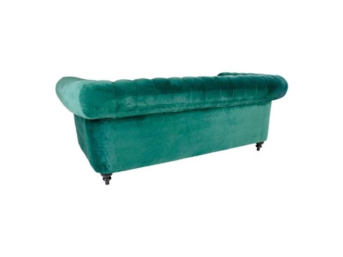 Super fed retro sofa betrukket med tidens hotteste betræk - Velour!