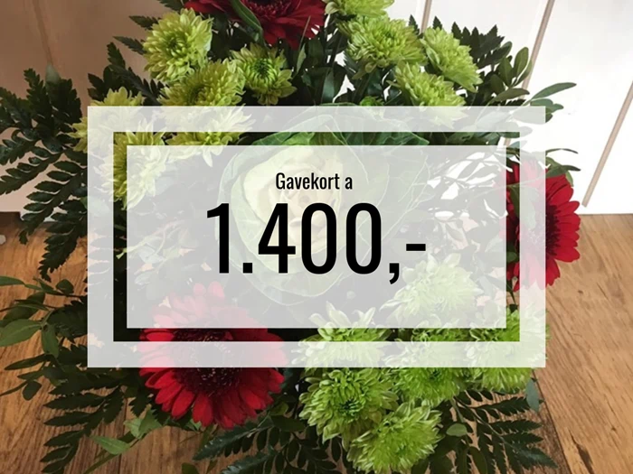 Gavekort på kr 1.400 til Victoria Sindal