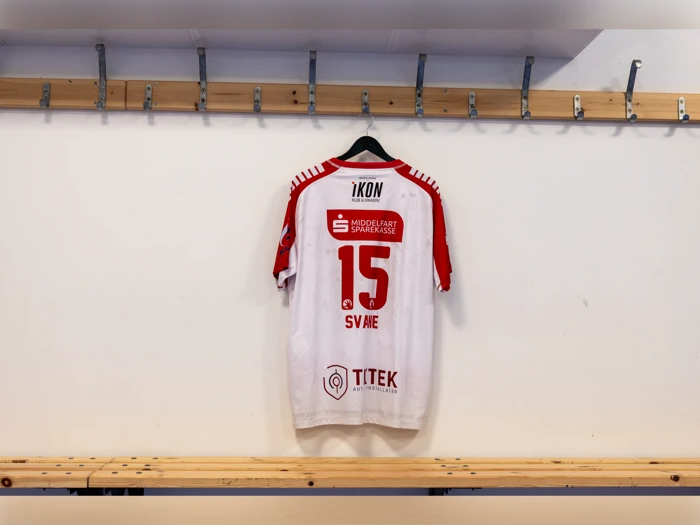 #15 Jens Svanes matchworn trøje i str. 3XL