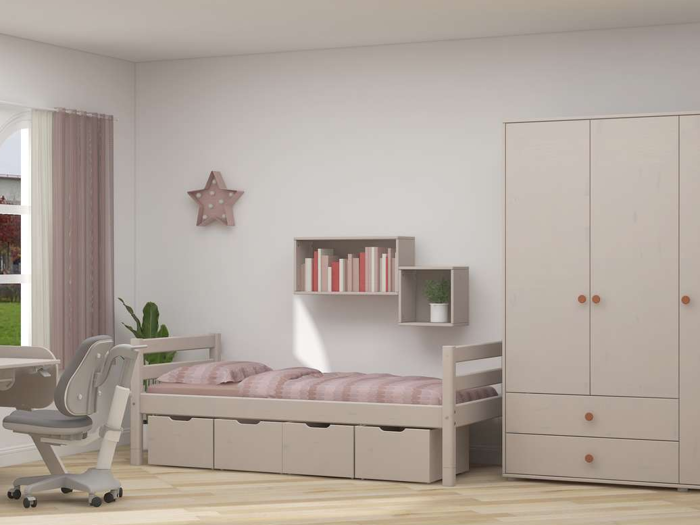 FLEXA, Romie, Bogkasse lang, Grå, MDF, L:72 x B:36 x Dyb:26,1 cm