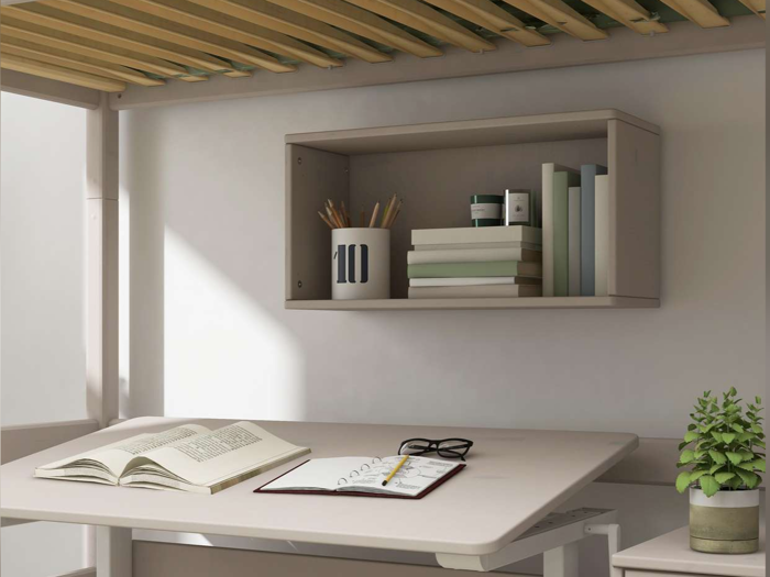 FLEXA, Romie, Bogkasse lang, Grå, MDF, L:72 x B:36 x Dyb:26,1 cm